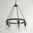 Dylan 5 - Light Dimmable Wagon Wheel Chandelier