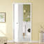 Porte pliante en bois manufacturé avec trousse de quincaillerie d'installation-120331593