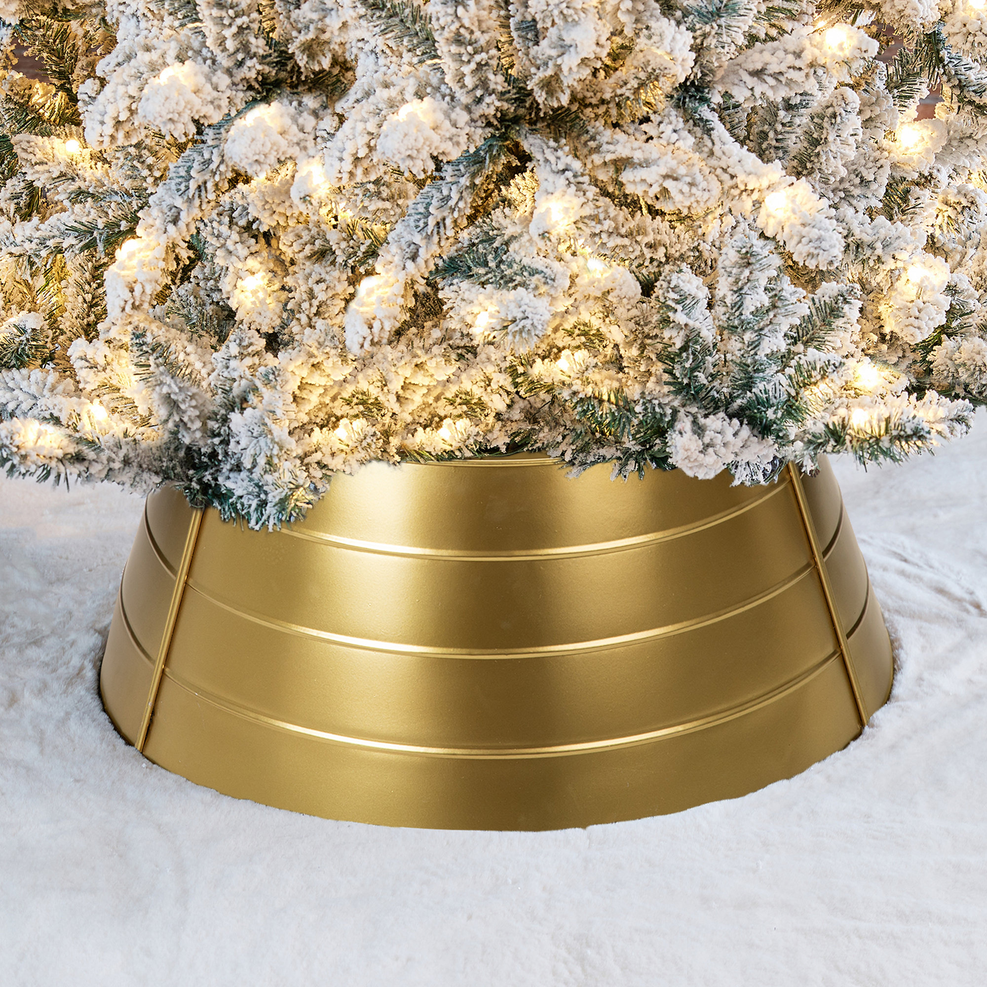 Metal Tree Collar, Gold