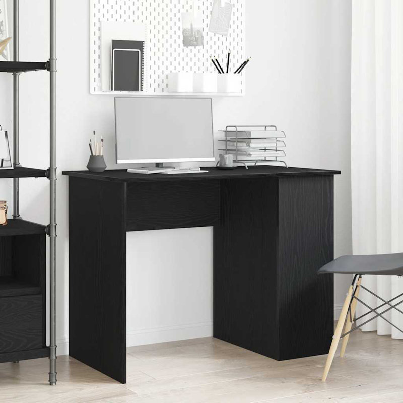 Kyeung Writing Desk, black oak