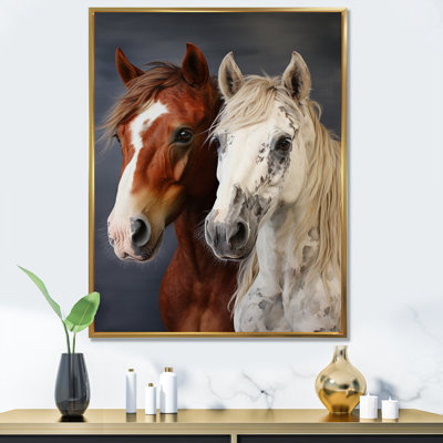 Berno Horse Dynamic Duo, reproduction sur toile encadrée