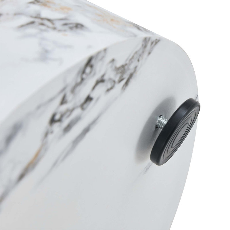 Versatile Cylindrical Table with Patterned Design for Multiple Uses, Ideal for Coffee, Dining, and Writing