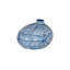 Indigo Mosaic Vase, Wide