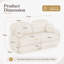 Canapé en chenille Cloud de 73,2 po avec coussins ronds Rumley-133415610