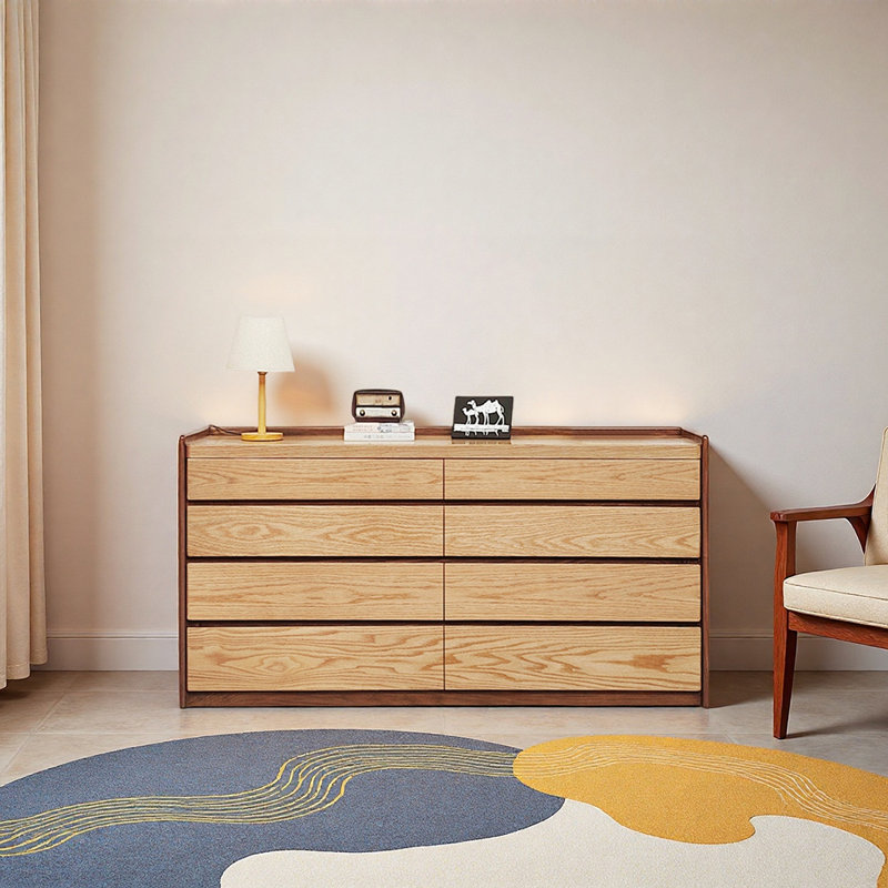 Buffet américain de style minimaliste moderne, H 31,5 po x L 55,1 po x l 15,7 po