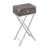 Plateau taupe / base argent