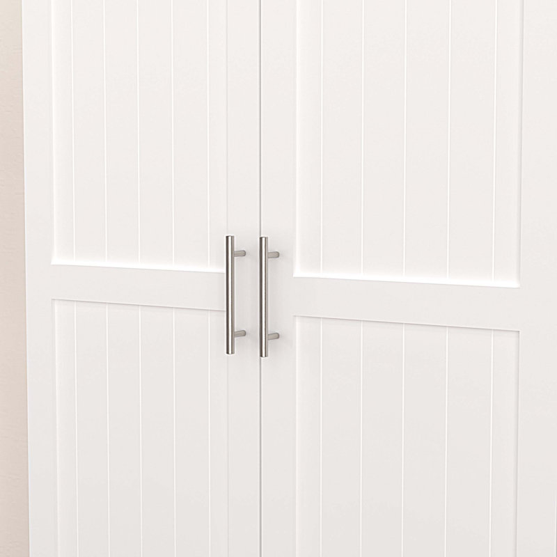 Armoire de cuisine avec portes et tablettes réglables, armoires autoportantes