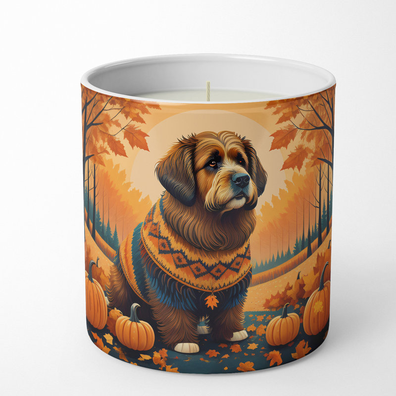 Bougie parfumée Pumpkin Spice avec support en céramique