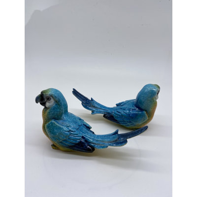 Ensemble de 2 perroquets bleus