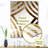 Modern Gold White Marble Spiral Wall Mirror, Abstract Spirals - Modern Gold And White Marble Spiral I-1838365791
