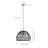 Wexler 1 - Light Pewter Single Pendant