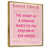 Toile avec cadre flottant or