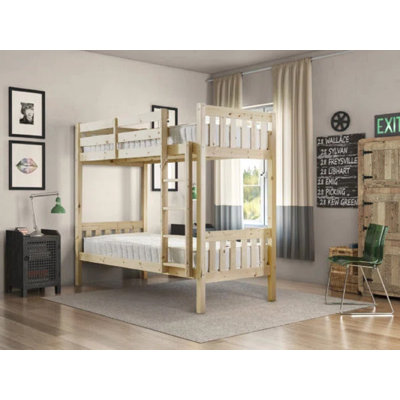 Madilyn Heavy Duty Solid Pine Bunk Bed