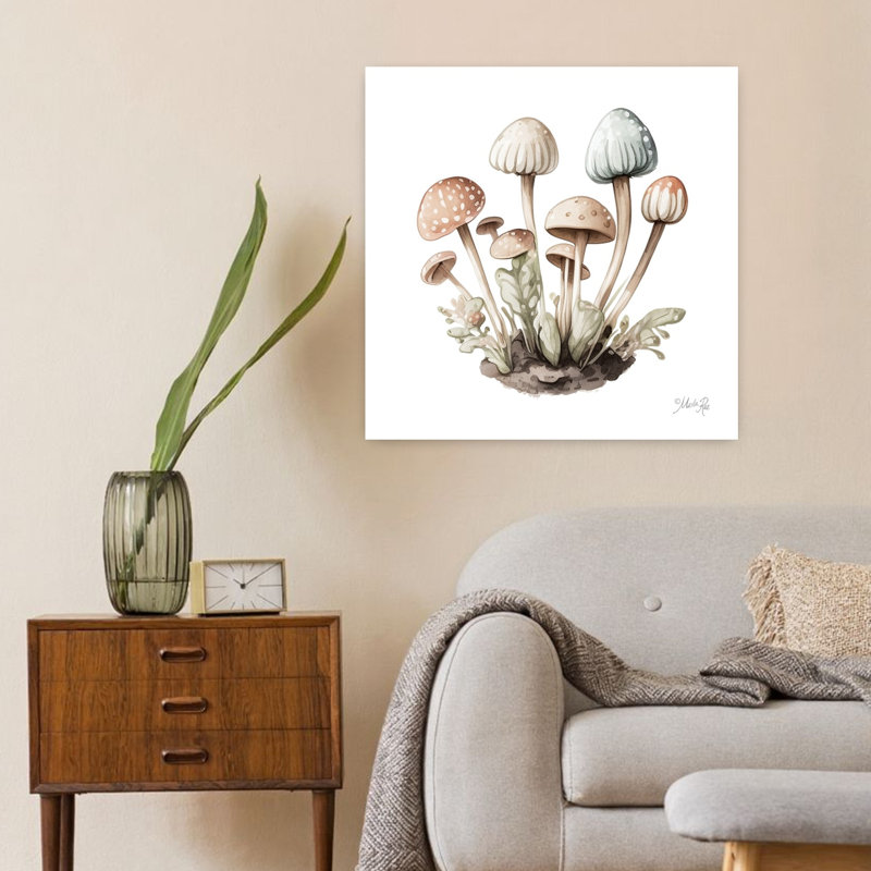 Champignons doux, art de l'architecture contemporaine, H 24 po x l 24 po