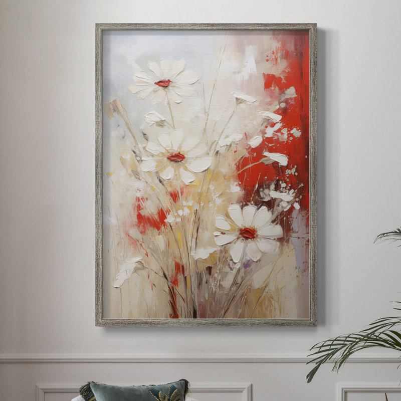 Reproduction encadrée FLORAL Series CCXCV - bois massif, H 15 po x l 12 po