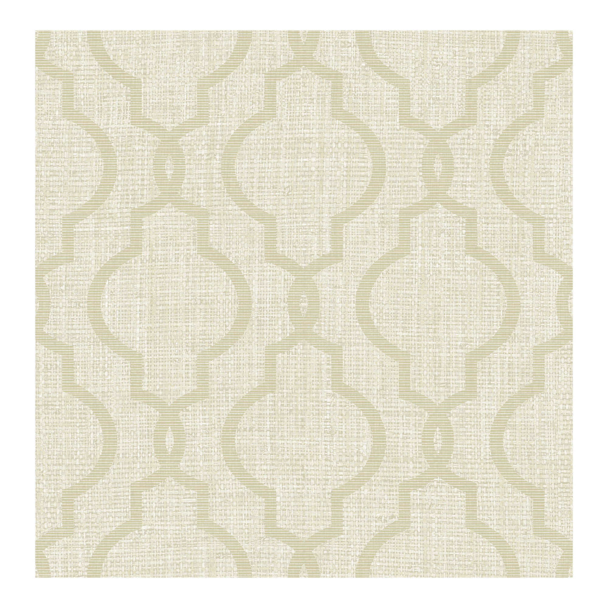 Paonia Geometric Wallpaper, Paper, Taupe