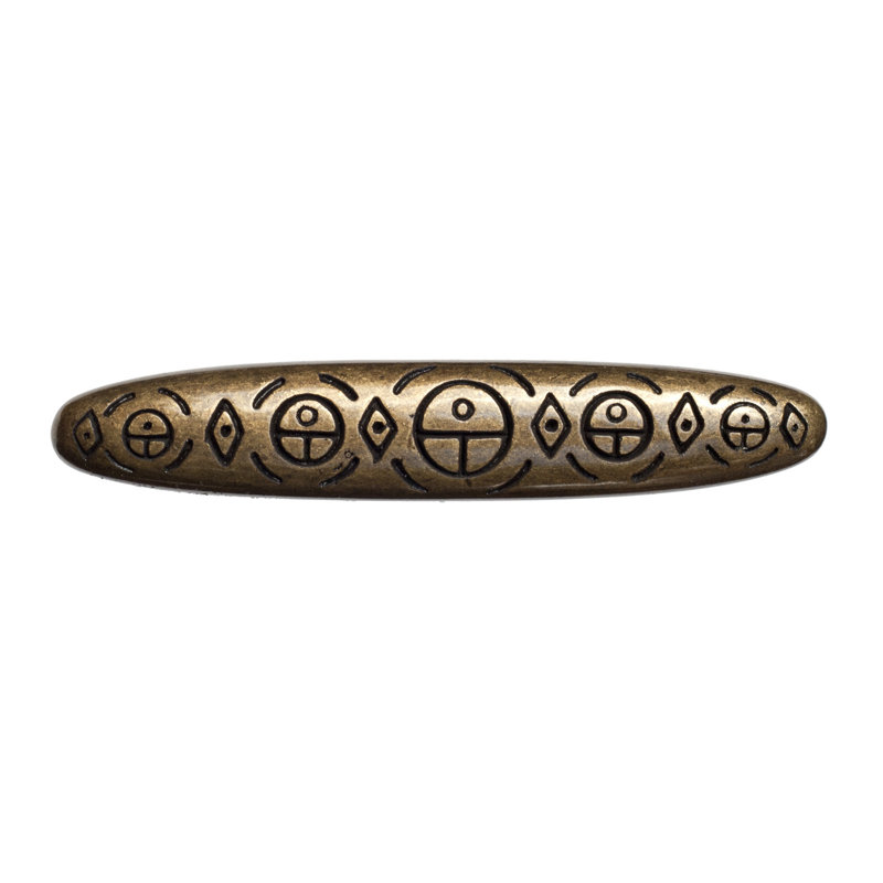 Poignée arche Southwest Sun Face, Laiton antique