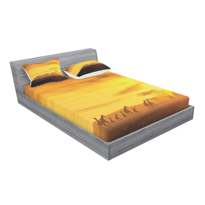 Microfiber Sheet Set, Queen Sheet Set with Fitted Sheet