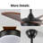6-speed Low-profile Ceiling Fan With Led Light，53" Modern Smart Dimmable Ceiling Fan