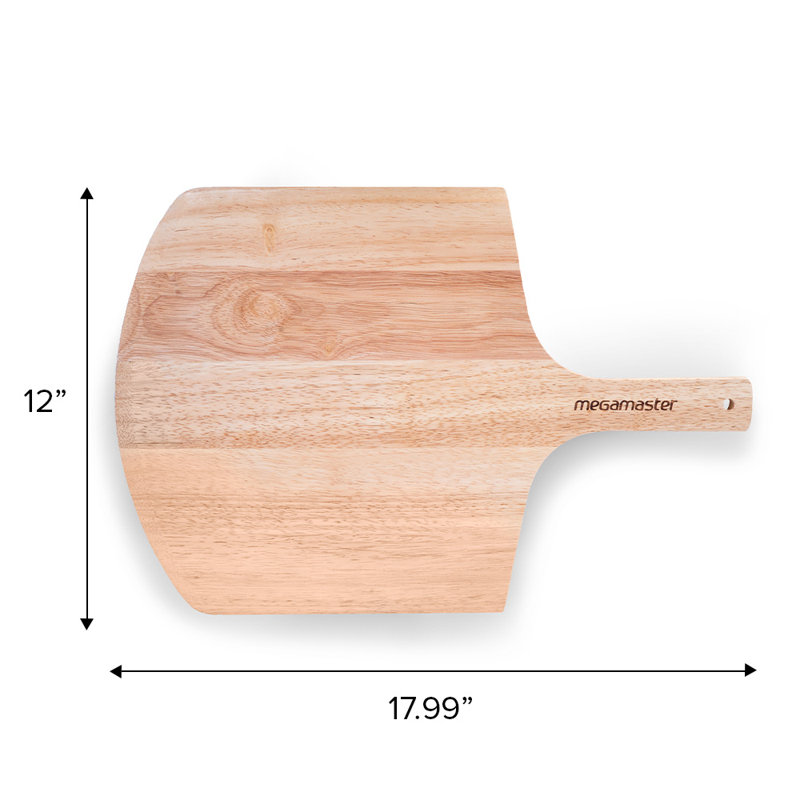 Eco-Friendly Bamboo Wooden Pizza Peel and Serving Board