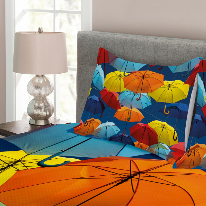 Modern & Contemporary Polyester Coverlet, Queen Coverlet + 2 Shams