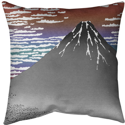 Katsushika Hokusai Reversible Throw Pillow