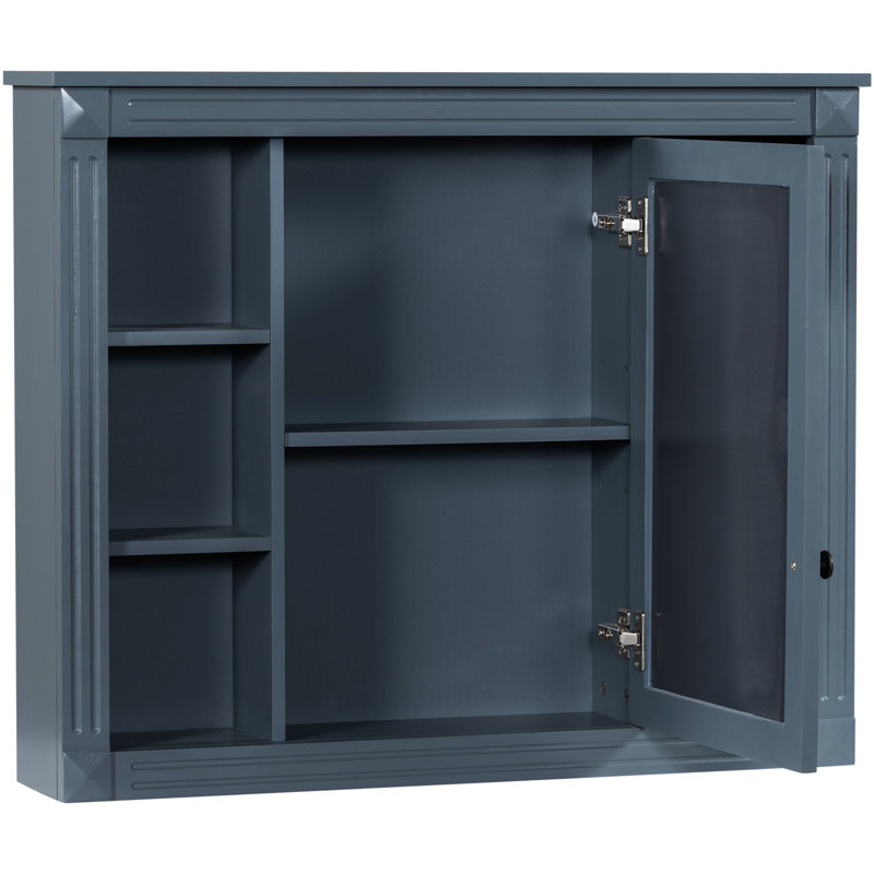 Armoire murale à miroir pour salle de bain - 35 po x 28 po, tablettes spacieuses, construction moderne 28 po avec miroir, intérieur spacieux