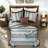 Elegant Blue Jacquard Bedding Sets, Cotton Material For King Size