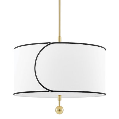 Lustre tambour 3 lumières Hampshire