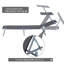 Beach Lounge With Strong Frame And Sun - Grey Stable Construction Adjustable Awning