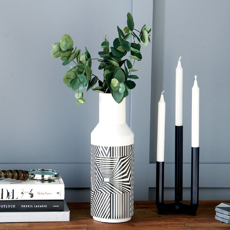 Ensemble de 2 vases de table en céramique 2 pièces, H 12 po x l 5 po x P 5 po
