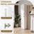 White Freestanding Cabinet 2 Doors Fixed Shelves Kitchen Dining Room