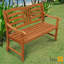 Izaguirre Wooden Garden Bench-48189587