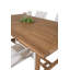 Baek 4 - Person Teak Solid Wood Patio Dining Set Extendable Rectangular Table