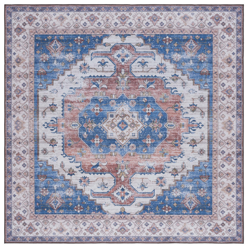 Tucson Performance Machine Washable Oriental Rug, Square 6'