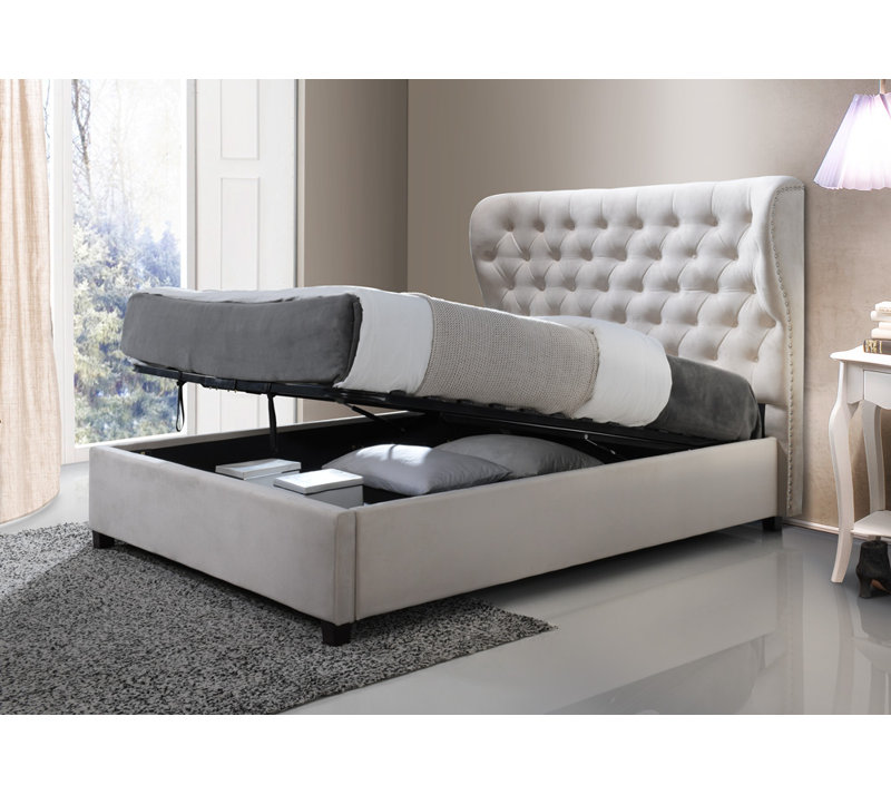 Arik Upholstered Ottoman Storage Bed, Double (4'6)
