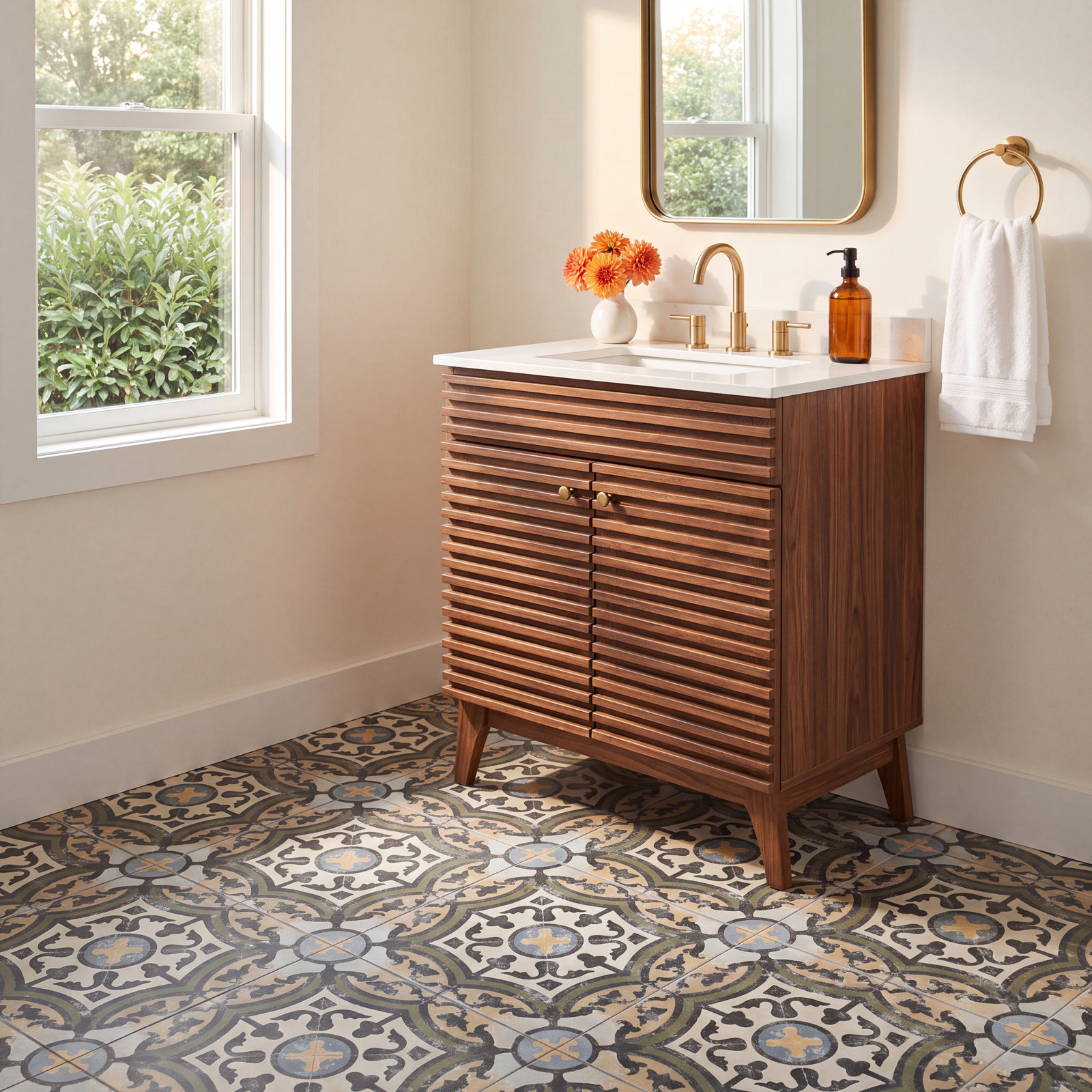 Evoque 9-3/4 in. x 9-3/4 in. Porcelain Floor and Wall Tile