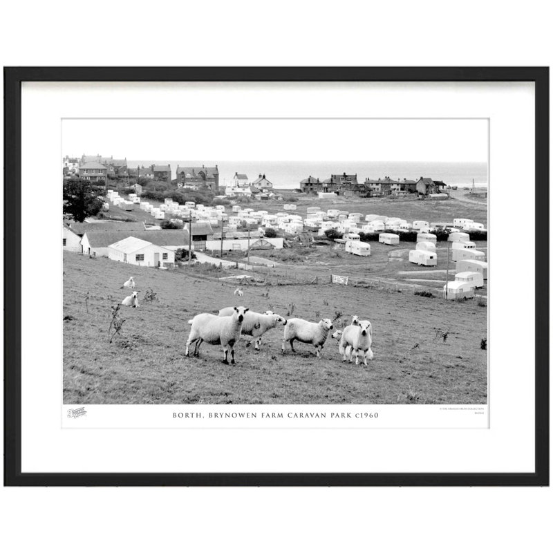 Borth, Brynowen Farm Caravan Park C1960 by Francis Frith - Single Picture Frame Print, 40cm H x 50cm W x 2.3cm D
