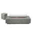 Savanah 72" Concrete Propane Fire Pit Table with Wind Guard, Burner Lid, & Tank Cover