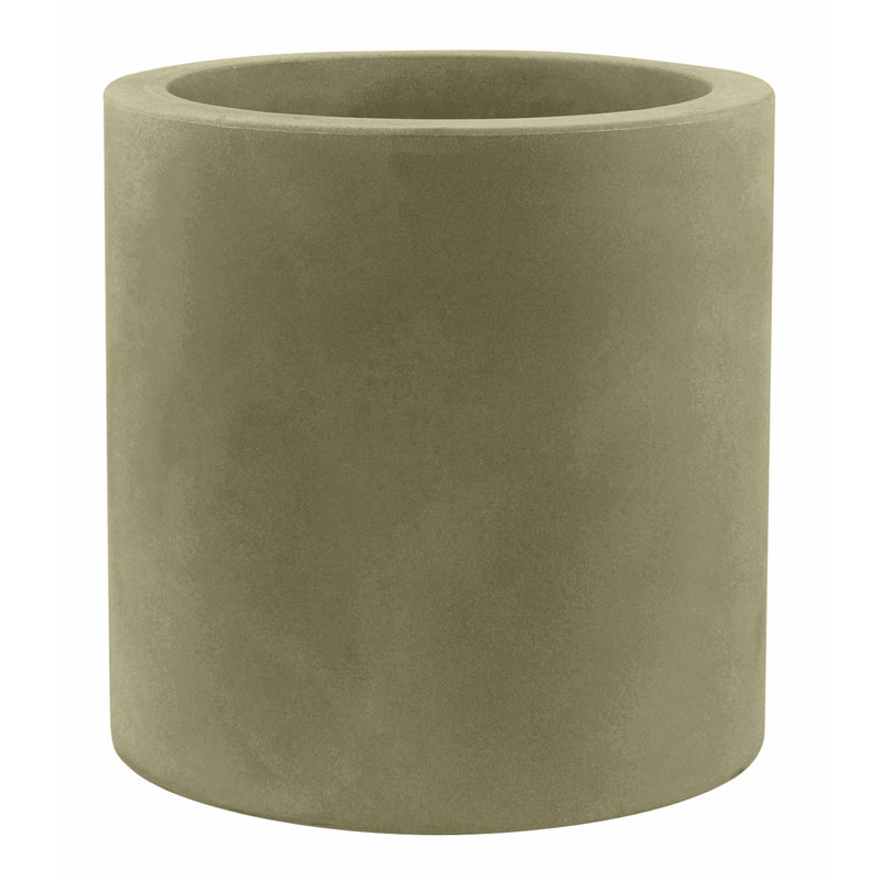 Cilindro Resin Pot Planter, Steel, 16.25" H x 15.75" W x 15.75" D