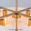 Lustre tambour 4 lumières faux albâtre-771952341