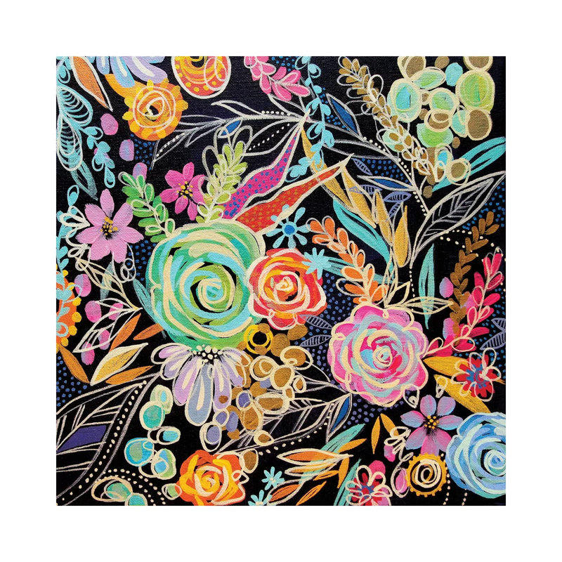 My Happy Place by Stephanie Corfee - Wrapped Canvas Painting, 30.48 cm H x 30.48 cm W