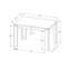 Petite table à manger rectangulaire contemporaine idéale pour la cuisine et la salle à manger, idéale pour les rassemblements intimes et les espaces de vie modernes-1503781162