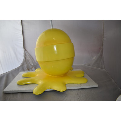 Giant Lollipop Melted on The Ground Resin Statue Size: 31" x 27" x 56"H