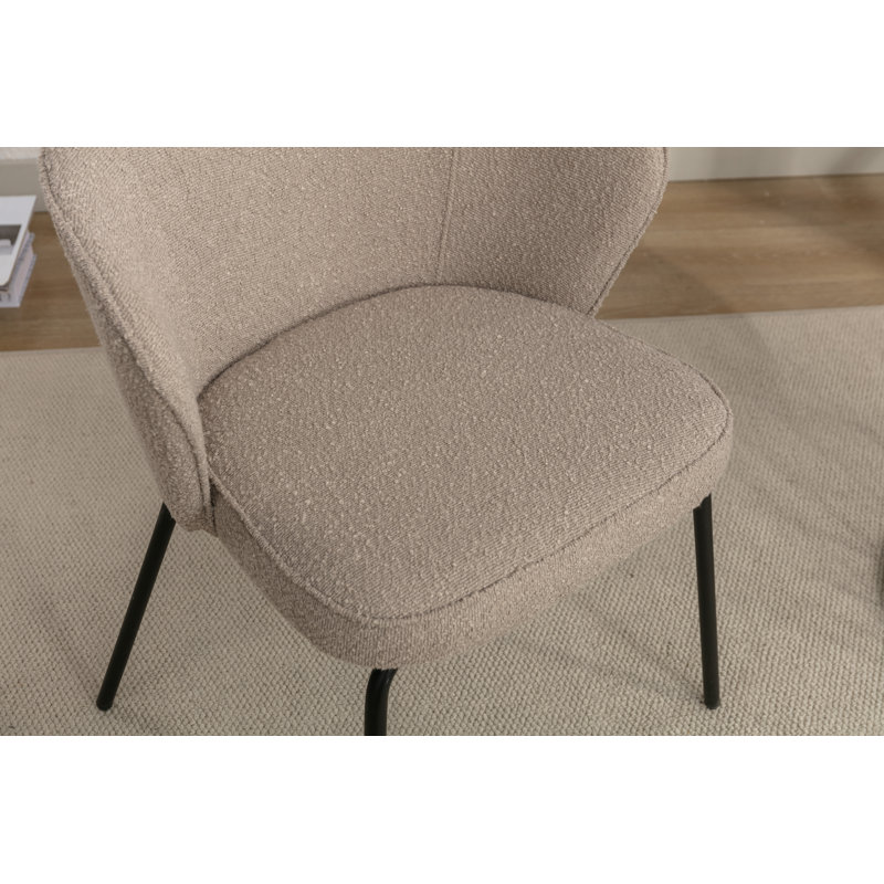 Chaise de salle à manger Donohoe Boucle, 1, Gris