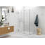 Illume 49 in. x 33 in. x 78 in. 90-degree Fully Frameless Wall Hinged Glass Shower Enclosure-1756498296