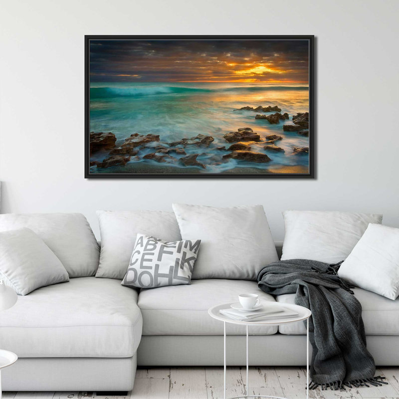 " Timeless " by Patrick Zephyr, Black Floater Frame, 21.5" H x 33.5" W x 2" D