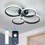 Dannitta Dimmable 4-Light Acrylic LED Flush Mount-1596029608