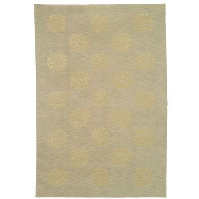 Quartz Hand-Knotted Ginkgo Area Rug