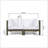 2-Piece Acacia Wood Love Seat Set With Water-Resistant Cushions, Perfect For Small Outdoor Spaces And Urban Living.